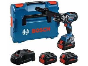 Bosch trapano avvitatore a percussione GSB 18V-150 C BITURBO con 3 batterie 8.0Ah