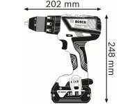 Trapano avvitatore con percussione Bosch GSB 18V-28 Professional in Kit