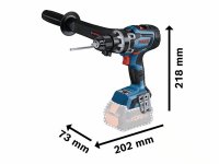 Bosch trapano avvitatore GSR 18V-150 C BITURBO con 3 batterie 8.0Ah e valigetta