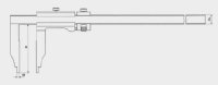 Calibri corsoio monoblocco INOX avanzamento micrometrico 0.02mm