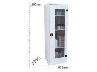 Armadio di sicurezza per laboratori Carvel 575x500x1850mm con anta in plexiglass