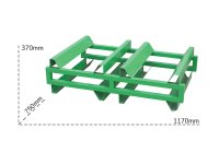 Supporto di stoccaggio Carvel 1170x750x370mm per sovrapponibilità 2 fusti da 220lt