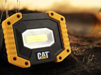 Lampada da cantiere CAT CT3540 a batterie in ABS, 250-500 lumen