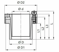 Calettatore autocentrante Chiaravalli RCK80 d.10x16mm