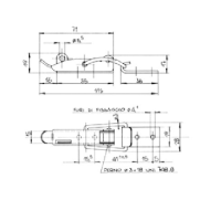 Chiusura a leva zincata lucchettabile NGL/4 220194+ PNF/4 221054