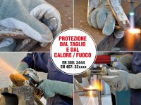 Guanti INOX 15 Cofra  in pelle protezione dal taglio categoria II (12paia)