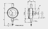 Comparatore analogico centesimale WATERPROOF diametro 60 mm