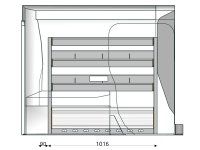 Allestimento Fiat Fiorino Scaffalatura, pianale e divisori Fami Store Van