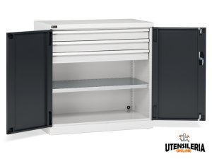 Armadio ante battenti Fami Perfom 1023x555x1000 con 3 cassetti, portata 800 Kg