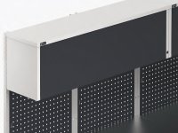 Arredo modulare per officina Fami GARAGE106 con piano in acciaio inox, 5515x695x2000mm