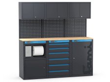 Arredo officina Fami Garage 391 G10 1824mm con armadio, cassettiera e modulo di servizio