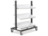 Carrello porta minuteria Fami Bin Cart 1004 con 3 mensole, 1067x668x1357mm