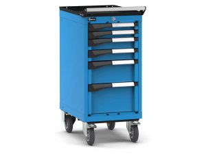 Carrello portautensili Fami Master con 6 cassetti ad estrazione regolabile blu, 408x573x922mm