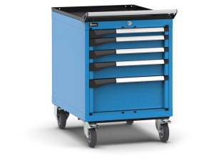 Carrello portautensili Fami Master con 5 cassetti ad estrazione regolabile blu, 561x726x822mm