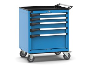 Carrello portautensili Fami Master con 5 cassetti ad estrazione regolabile blu, 714x573x922mm