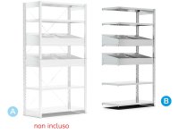 Scaffalatura aggiuntiva Fami ST1030 1028x321x2011mm, attacco a struttura ST1026