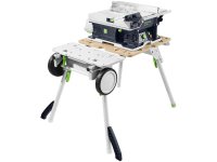 Sega circolare da banco Festool CSC SYS 50 EBI-Basic-Set a batteria con carrello