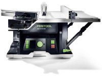 Sega circolare da banco Festool CSC SYS 50 EBI-Basic-Set a batteria con carrello