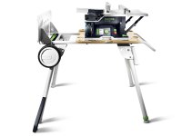 Sega circolare da banco Festool CSC SYS 50 EBI-Basic-Set a batteria con carrello