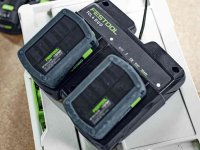Set di ricarica Festool SYS 18V con 4 batterie BP18 da 4,0 Ah e carica batterie TCL 6 DUO