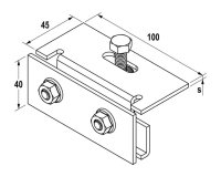 Gancio per lamiera aggraffata DLA A2 Fischer (10pz)