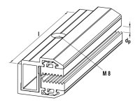 Morsetto finale non assemblato MF G per moduli senza cornice (20pz)