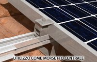 Morsetto centrale e finale universale PM U per moduli fotovoltaici (10pz)