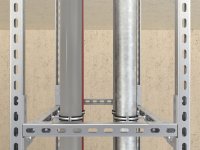 Profilo di montaggio Fischer FUS 41/21/2 2 metri per sostegno impianti in acciaio zincato
