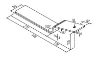 Staffa frontale Fischer SW II S BF 15° sistema Solar Wind Sud