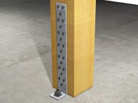 Staffe di connessione legno Fischer Hold-down leggero XAUA (10pz)