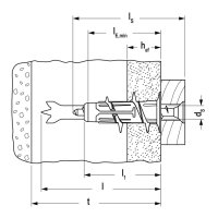 Tassello autoforante Fischer Duoblade per cartongesso (50pz)