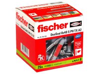 Tasselli sigillanti Fischer DuoSeal 8mm con vite in acciaio inox (25pz)