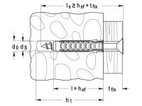 Tasselli Fischer SX-6S in nylon con vite truciolare in vaschetta (400pz)