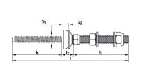 Vite doppia filettatura Fischer STSI M10x181mm installazioni fotovoltaiche (10pz)