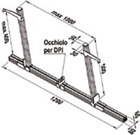 Kit dispositivo di ancoraggio Tempor (Tipo B) anticaduta  (1pz)