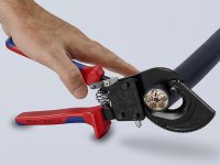 Knipex cesoia cremagliera a cricchetto per cavi e funi, 250 mm