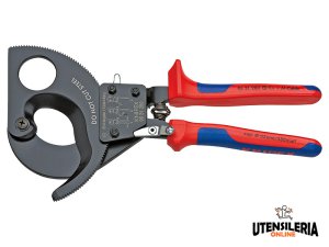 Knipex cesoia cremagliera a cricchetto per cavi e funi, 280 mm