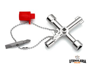 Chiave universale Knipex 76mm per quadri ed armadi elettrici