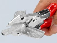 Knipex cesoia con alette di guida per taglio cornici, profili in resina e gomma, 215mm