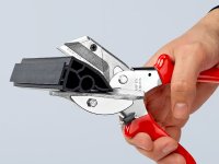 Knipex cesoia con alette di guida per taglio cornici, profili in resina e gomma, 215mm