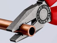 Knipex pinza universale con manici bimateriale testa pulita, 180mm