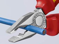 Knipex pinza universale con manici isolati testa pulita, 180mm