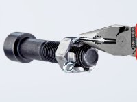 Knipex pinza universale con testa a punta cromata e manici in materiale bicomponente, 185mm