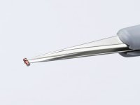Knipex pinzetta di precisione a becchi corti impugnatura in gomma per elettronica, 130mm