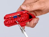 Knipex utensile spelacavi ErgoStrip per cavi coassiali, dati e tondi