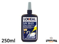 Adesivo UV 30-21 Loxeal fluido tenace trasparente per giunzioni vetro-metallo
