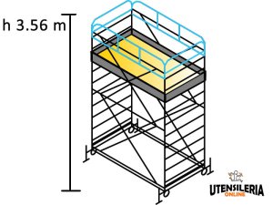 Ponteggio FUTURO 120X220 Marchetti in acciaio m 1.20x2.20x3.56