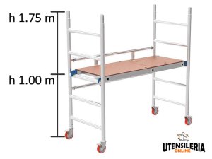 Ponteggio SMART TOWER Marchetti in alluminio m 0.75x1.66x1.75