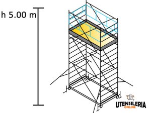 Ponteggio SYSTEM 100X180 Marchetti in acciaio m 1.00x1.80x5.00