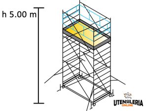 Ponteggio SYSTEM 100X200 Marchetti in acciaio m 1.00x2.00x5.00